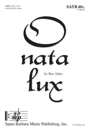 Book cover for O nata lux - SATB divisi Octavo
