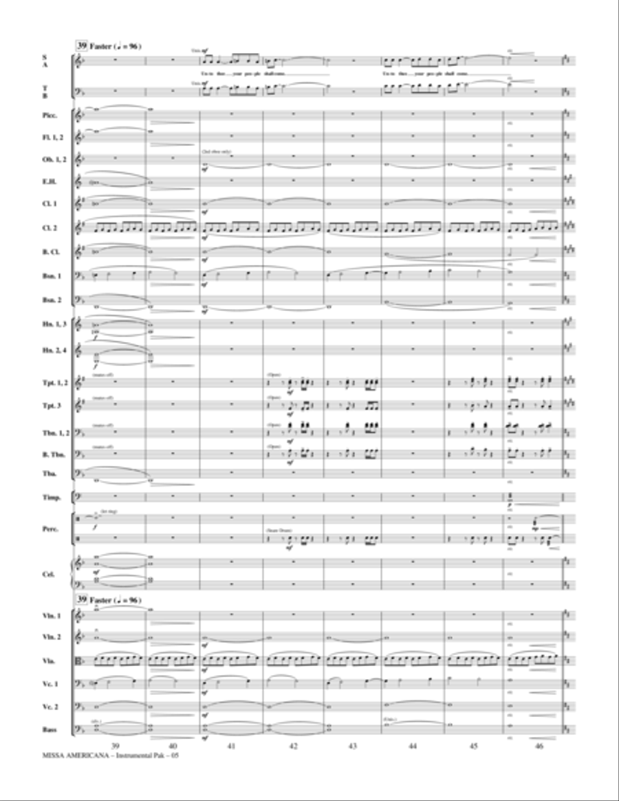 Missa Americana - Full Score Choir scores gallery preview page 5