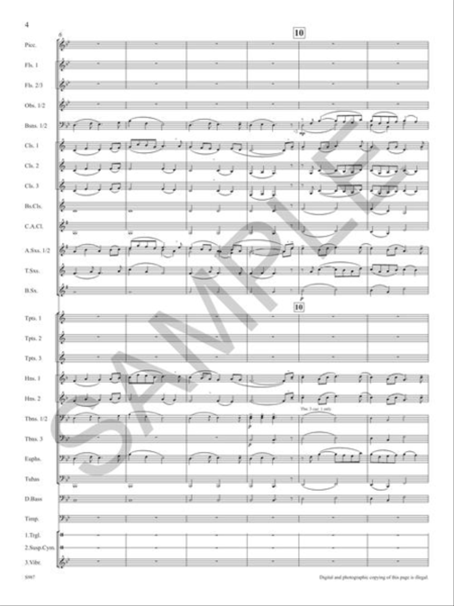 Yorkshire Ballad for Concert Band - Score and Parts (Second Edition) Concert Band scores gallery preview page 7