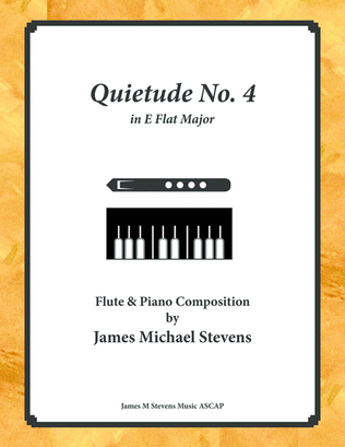 Book cover for Quietude No. 4 - Flute & Piano