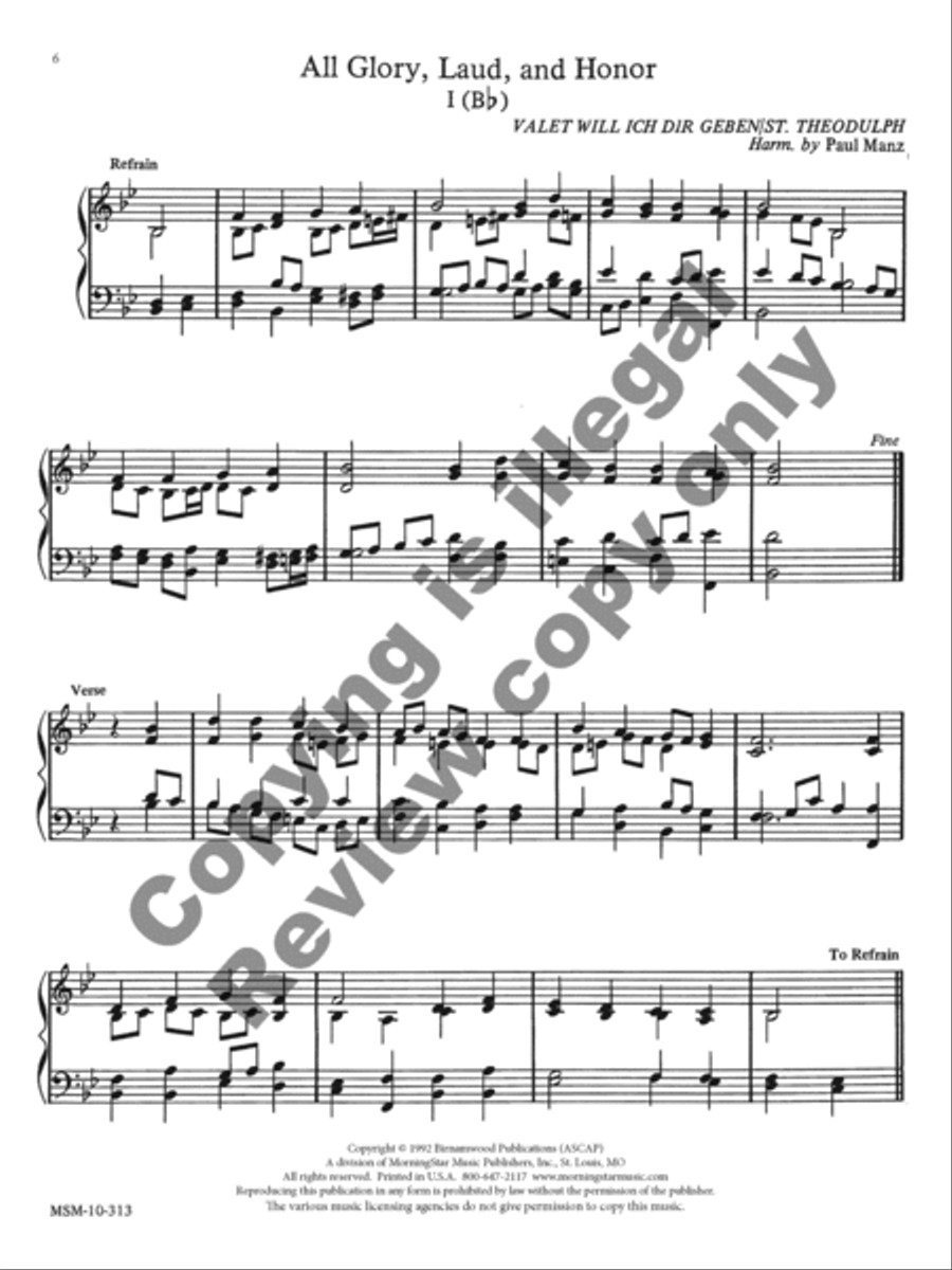 Varied Hymn Accompaniments for Lent Organ scores gallery preview page 5