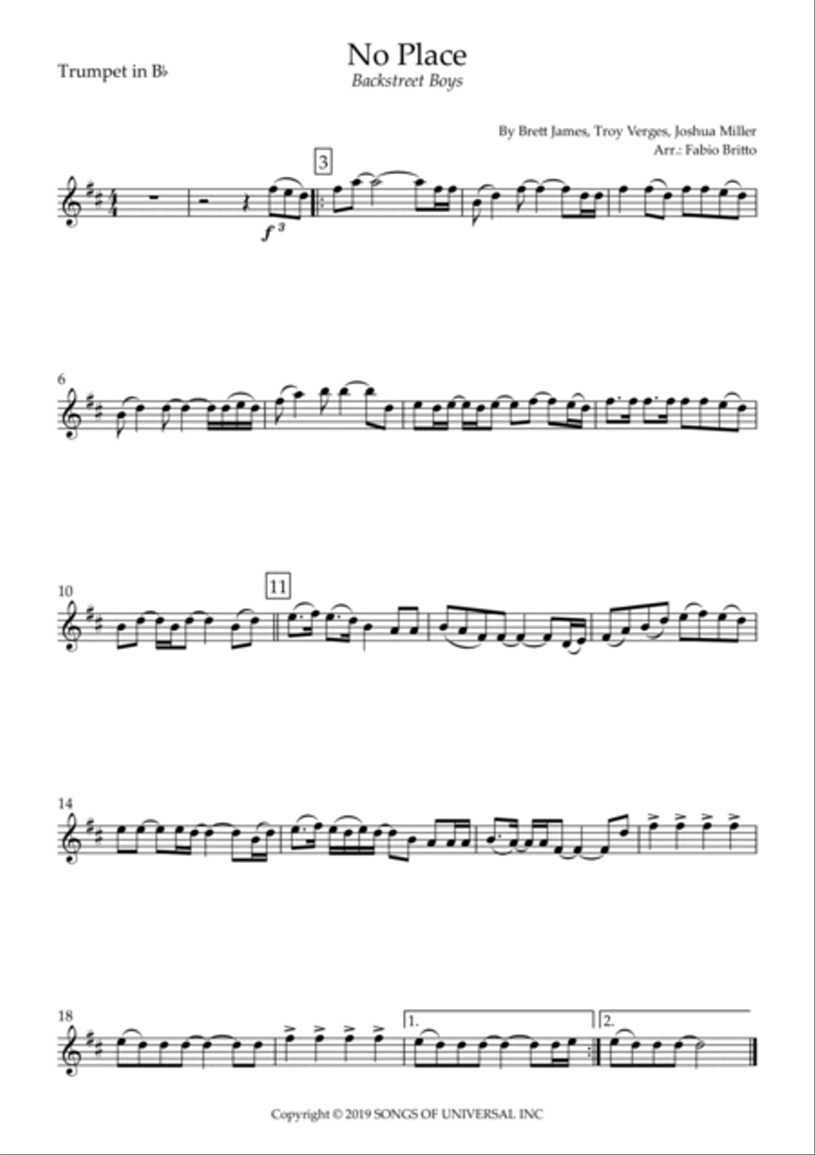 No Place No Place Brass Ensemble scores gallery preview page 3
