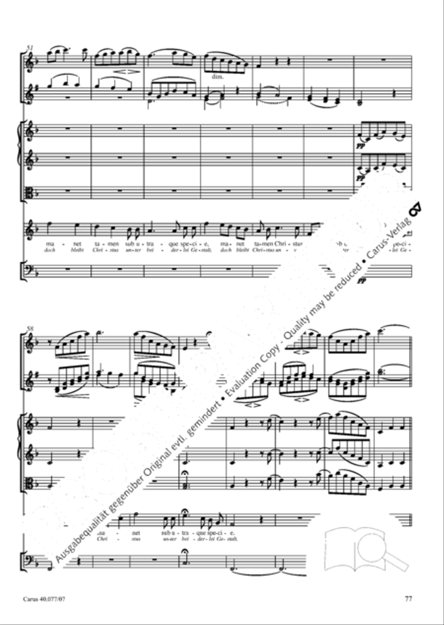 Lauda Sion 4-Part scores gallery preview page 90