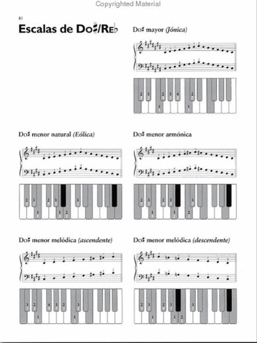 Primer Paso: Toca Escalas Para Teclado Piano scores gallery preview page 2