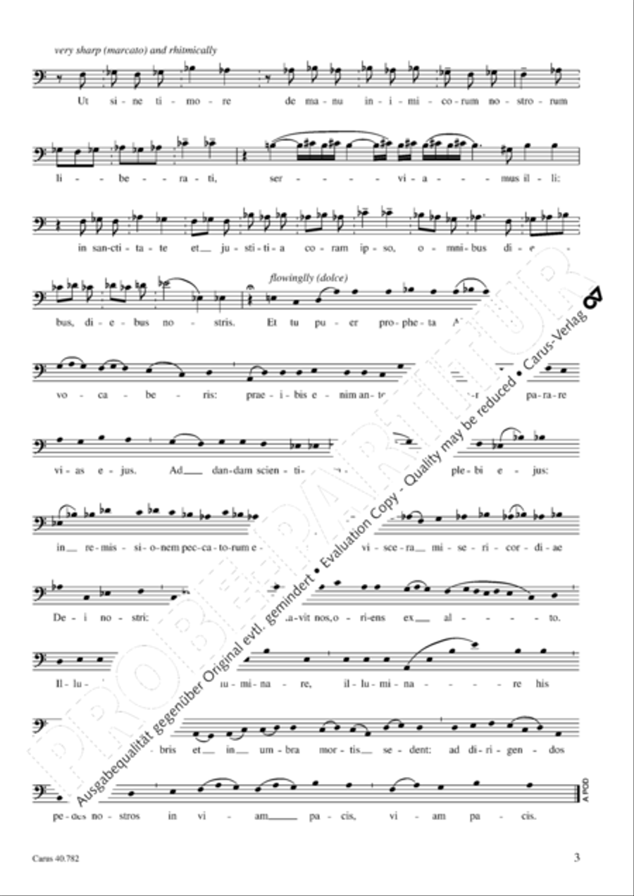 Benedictus Dominus Deus Israel Baritone Voice scores gallery preview page 4