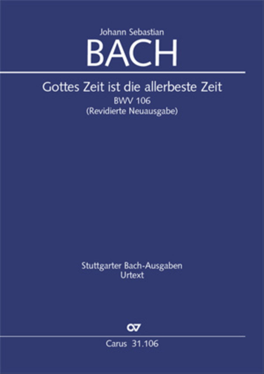 God's own time is the time appointed (Gottes Zeit ist die allerbeste Zeit) 4-Part scores gallery preview page 1