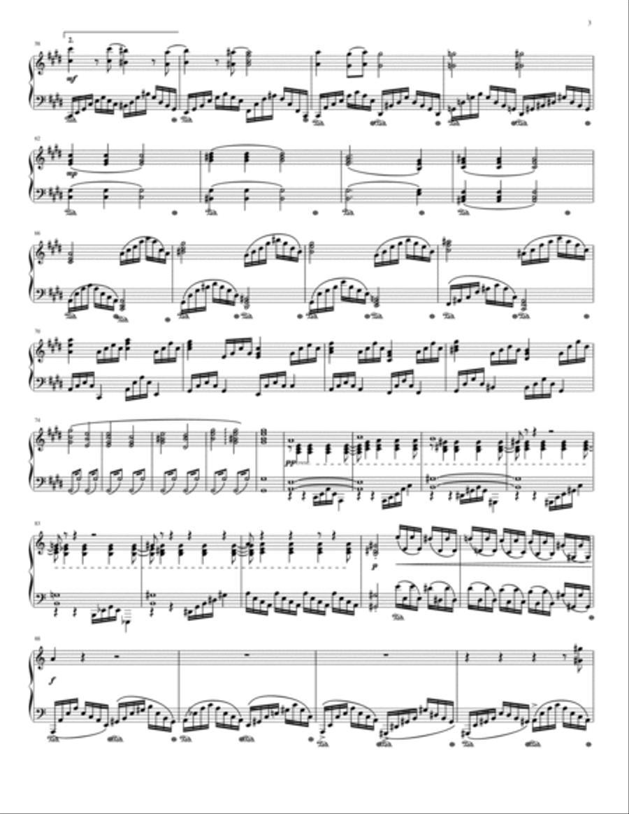 Sonata in A Minor Op. 2 No. 1 (Complete score) Piano Solo scores gallery preview page 4