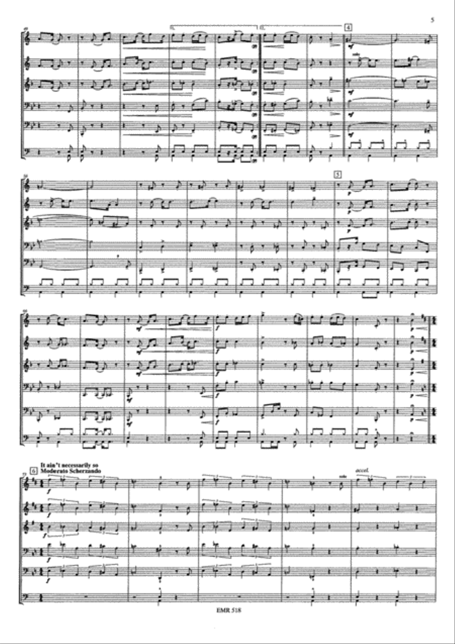 Wonderful Gershwin Brass Ensemble scores gallery preview page 13
