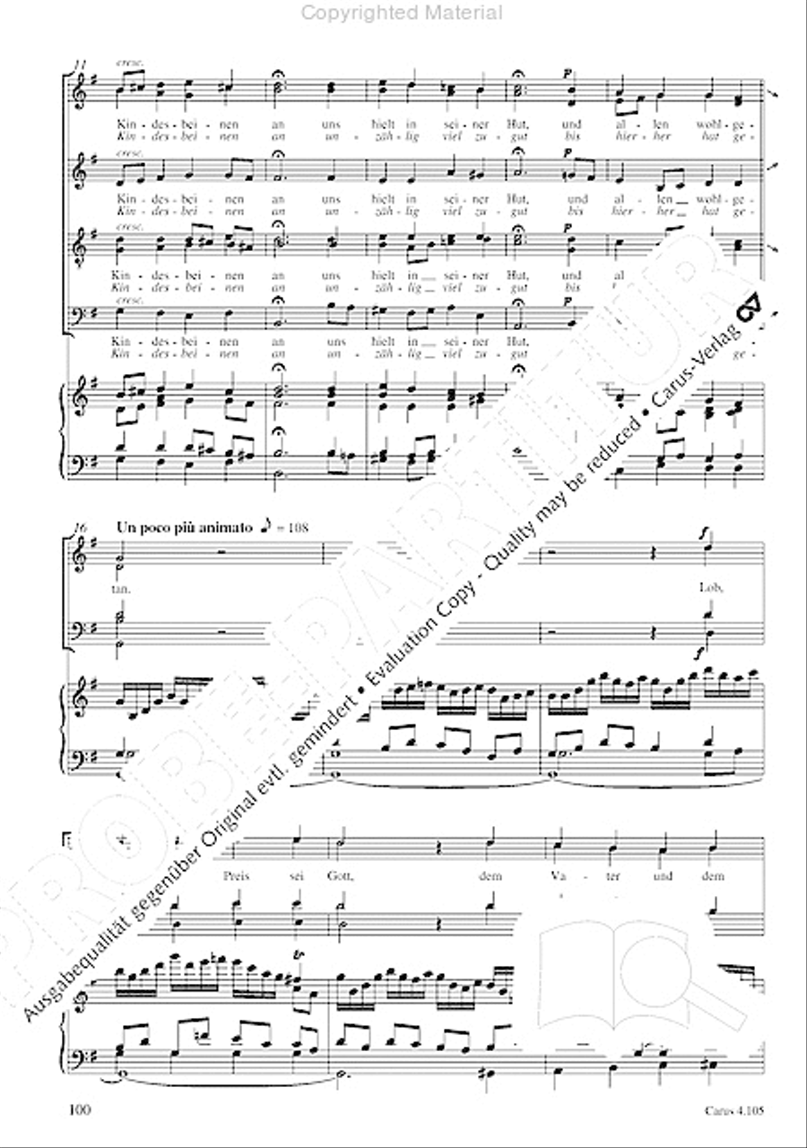 Choral collection Mendelssohn - editionchor Choir scores gallery preview page 101