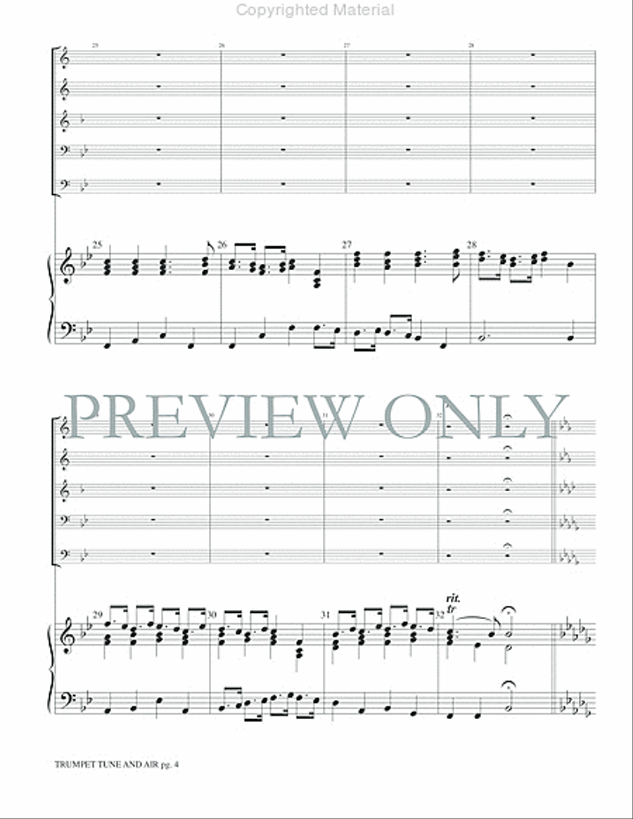 Trumpet Tune and Air Small Ensemble scores gallery preview page 6