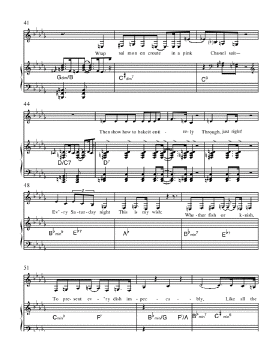 I Want To Be A TV Chef Voice scores gallery preview page 4