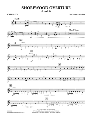 Shorewood Overture (for Multi-level Combined Bands) - Bb Trumpet 2 (Level 3)