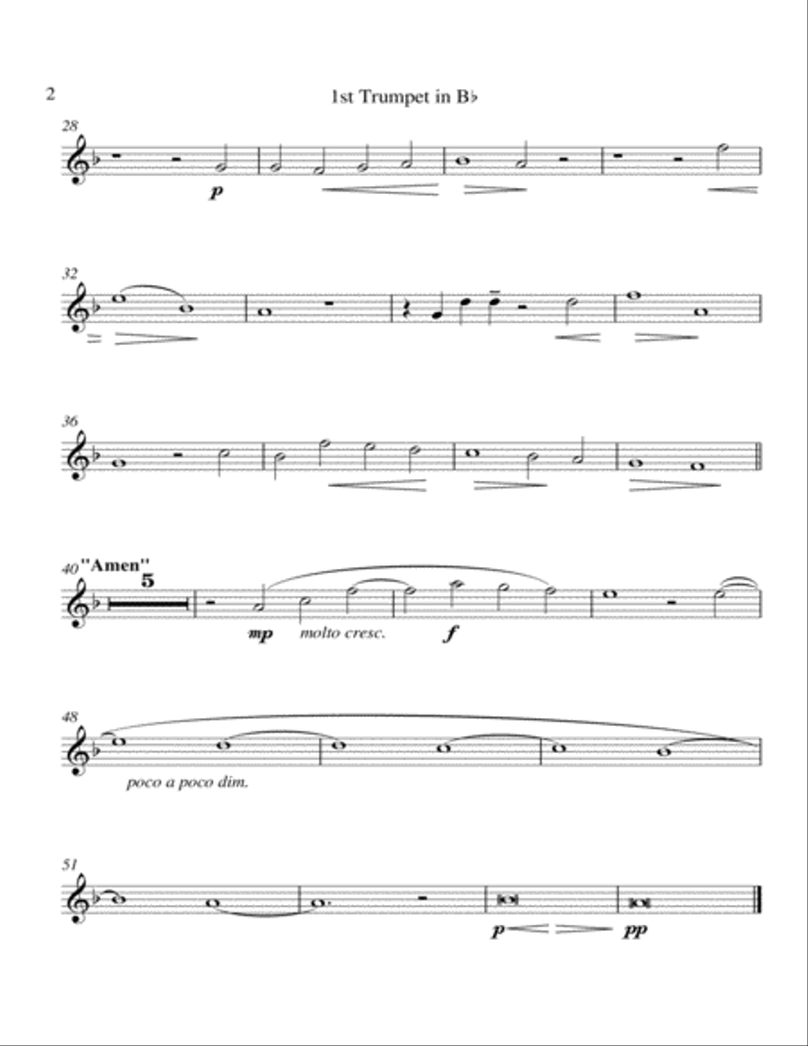Lass dich nur Nichts nicht dauern Brass Quintet scores gallery preview page 6