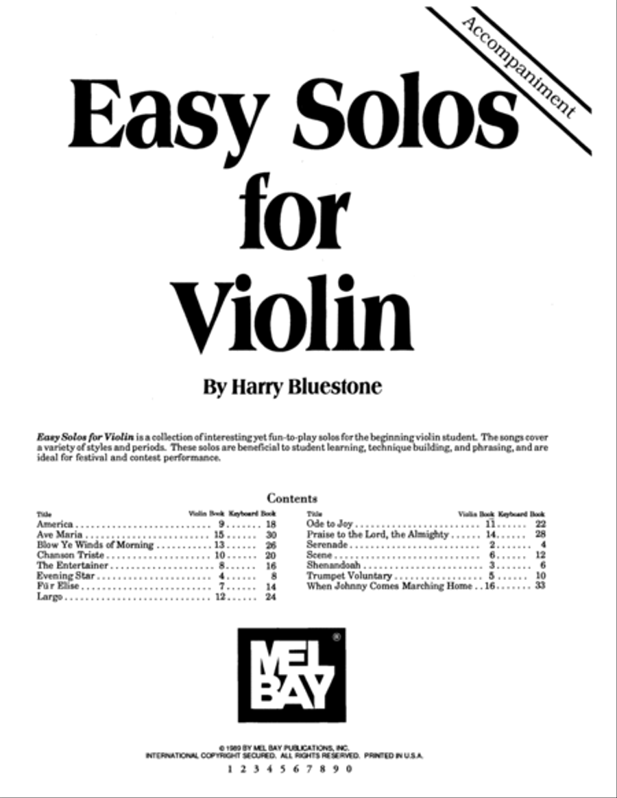 Easy Solos For Violin Easy Solos For Violin Violin Solo scores gallery preview page 2