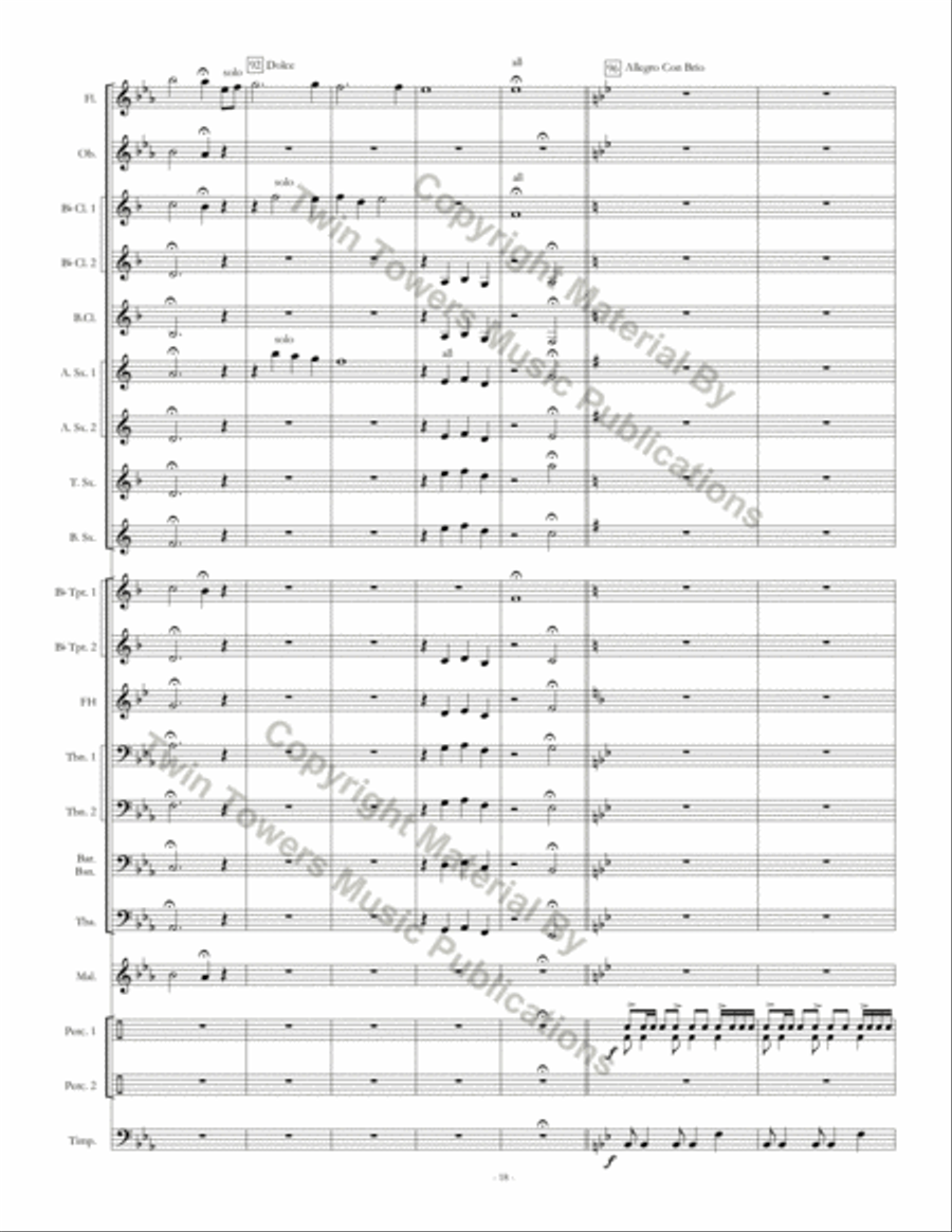 Soaring Eagles Soaring Eagles Concert Band scores gallery preview page 19