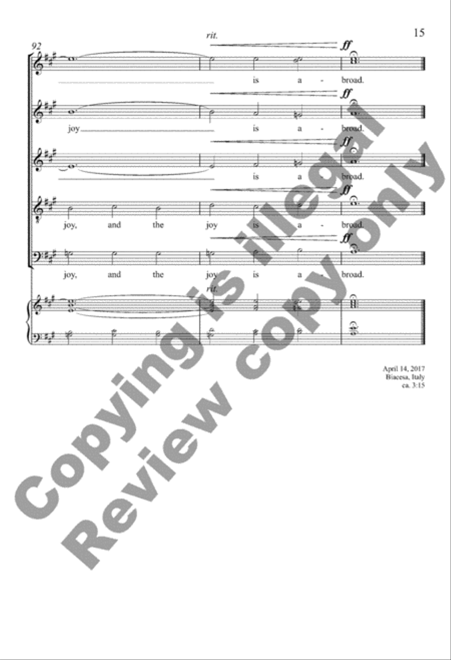 Light SSATB scores gallery preview page 15