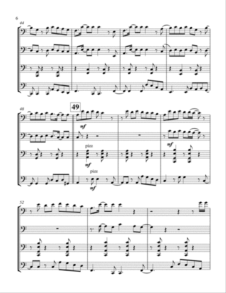 Senorita Senorita String Quartet scores gallery preview page 6