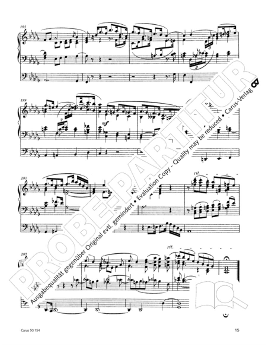 Organ Sonata No. 12 in D flat major Organ Solo scores gallery preview page 16
