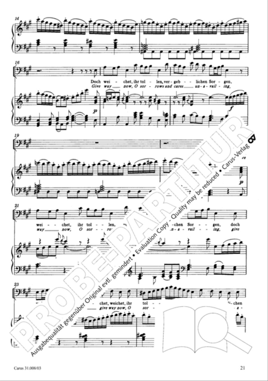 O my God, when shall I perish (Liebster Gott, wenn werd ich sterben) 4-Part scores gallery preview page 26