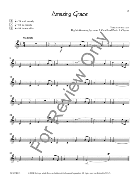 Sacred Solos for the Young Musician: Clarinet/Bass Clarinet image number null