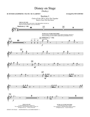 Disney On Stage (Medley) - Tenor Sax