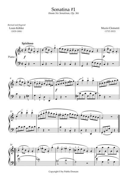 Sonatina Op. 36, nº 1