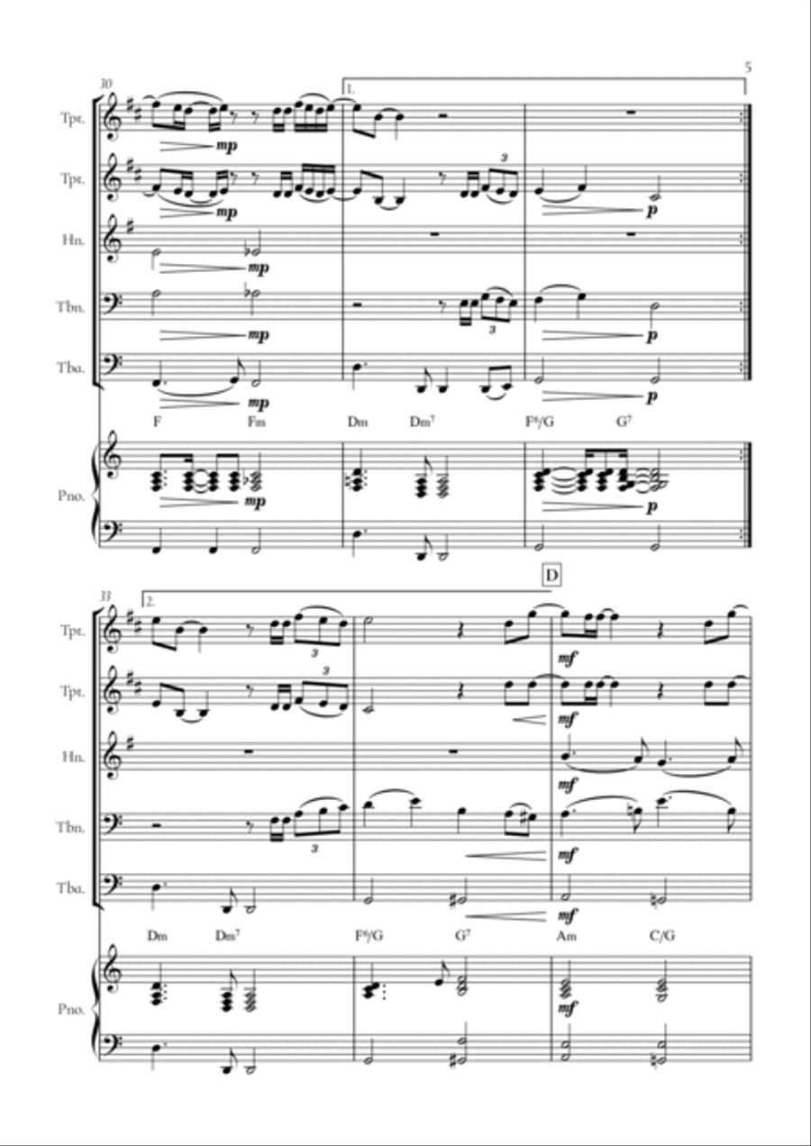 When We Were Young Horn scores gallery preview page 5