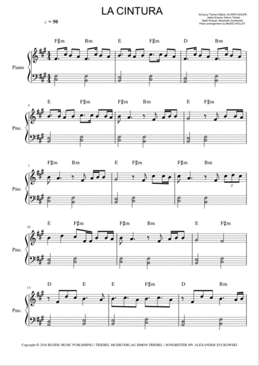 La Cintura Small Ensemble scores gallery preview page 1