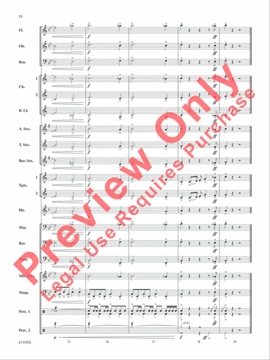 Cheyenne Cheyenne Concert Band scores gallery preview page 18