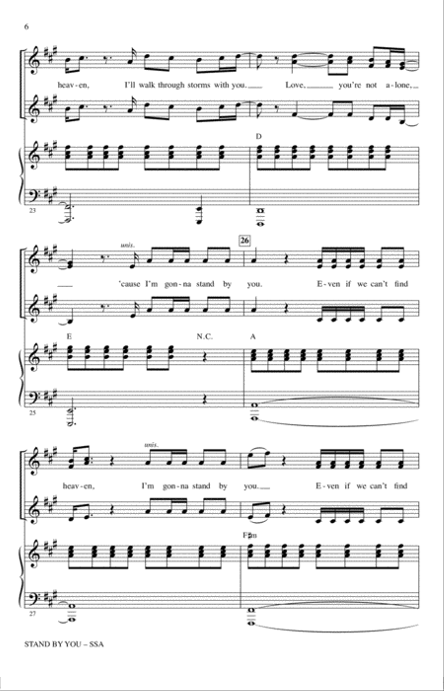 Stand By You SSA scores gallery preview page 5
