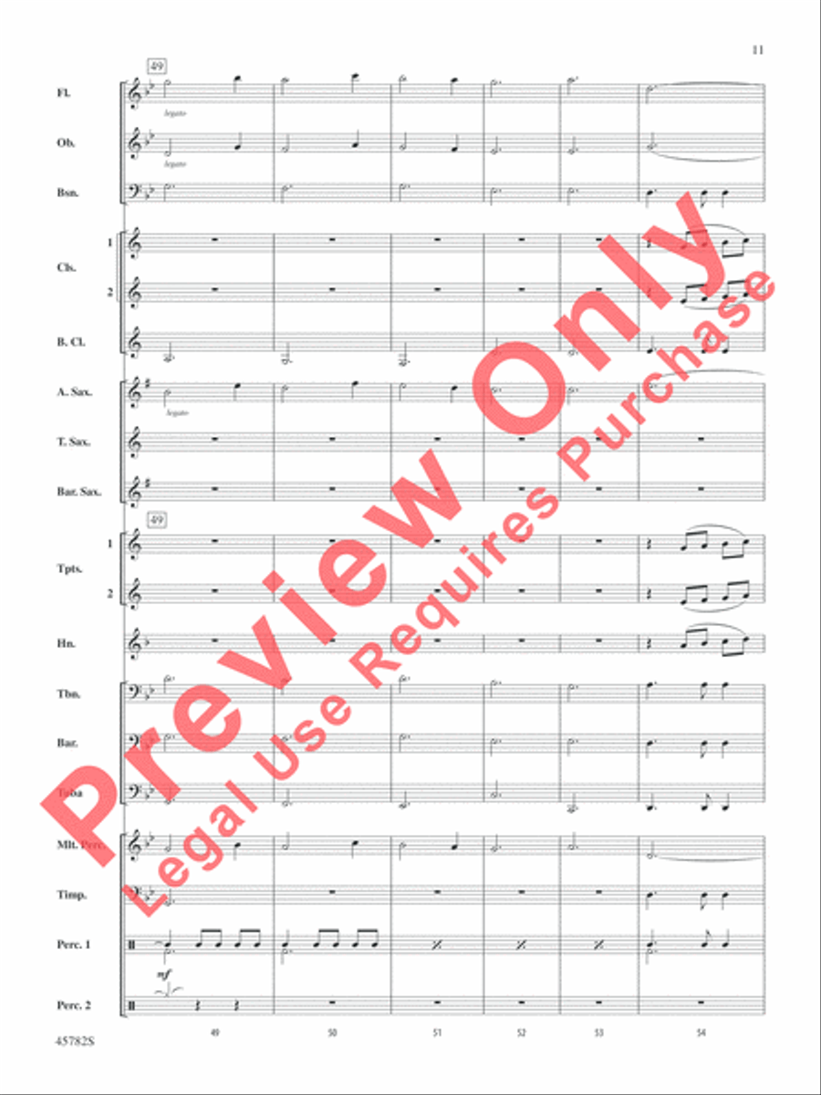 Gabriel's Message Concert Band scores gallery preview page 12