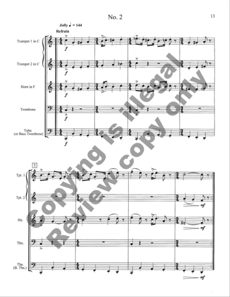 Inaugural Marches Inaugural Marches Brass Quintet scores gallery preview page 28