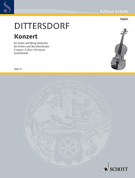 Violin Concerto C Major With Piano Reduction by Karl Ditters von Dittersdorf Violin Solo - Sheet Music