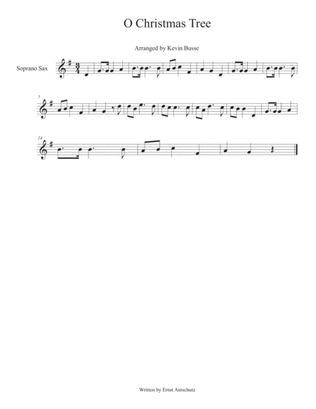 O Christmas Tree - Soprano Sax