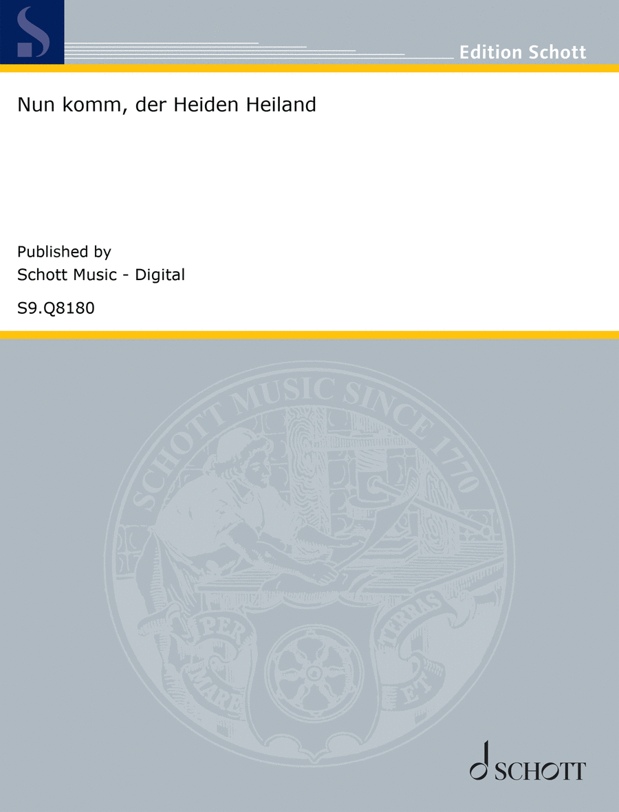 Nun komm, der Heiden Heiland Mixed Choir scores gallery preview page 1
