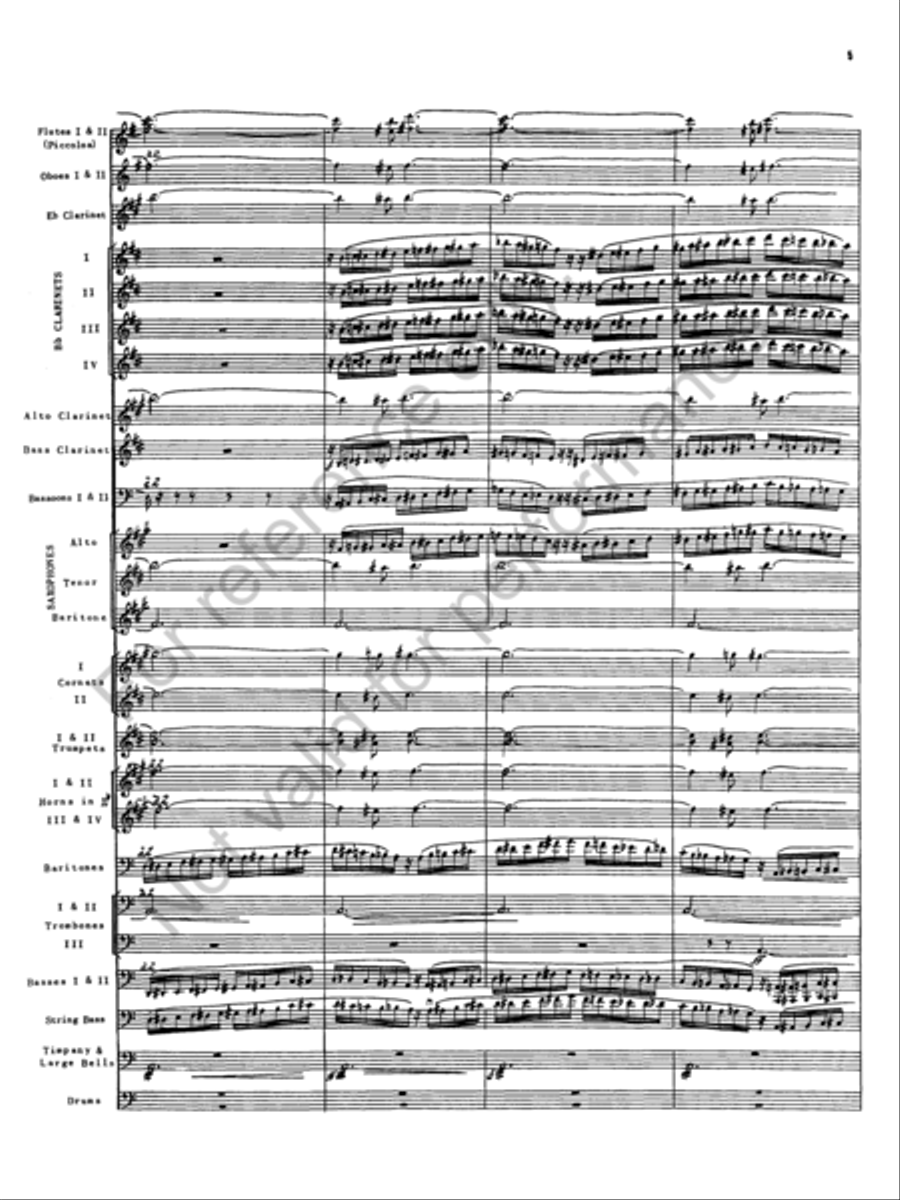 The Golden Legend Concert Band scores gallery preview page 44