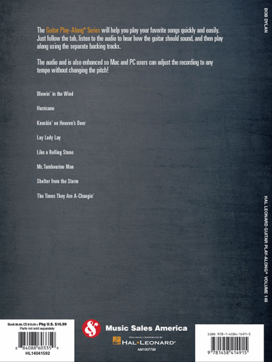 Bob Dylan Guitar Tablature scores gallery preview page 6