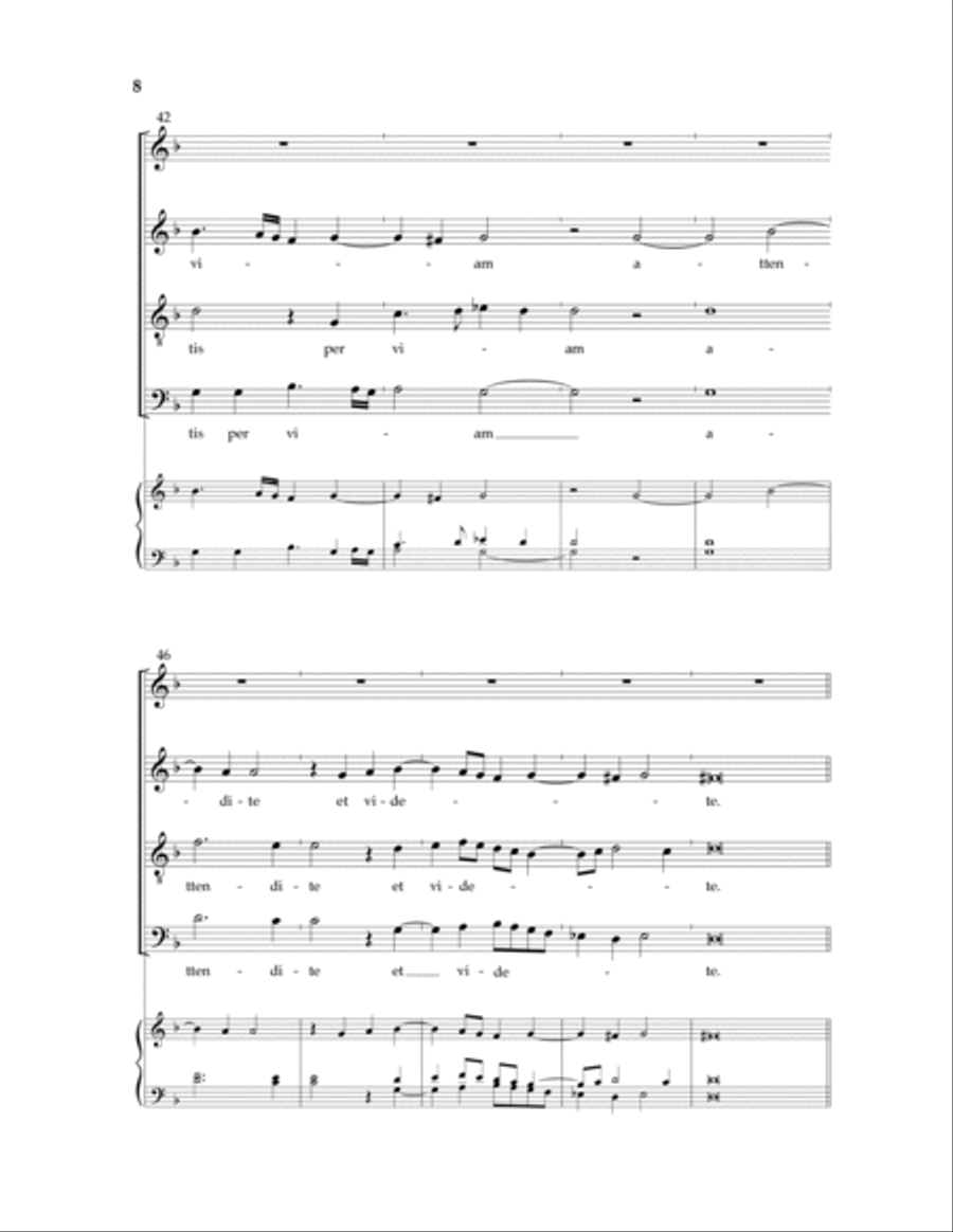 Caligaverunt Oculi Mei 4-Part scores gallery preview page 5