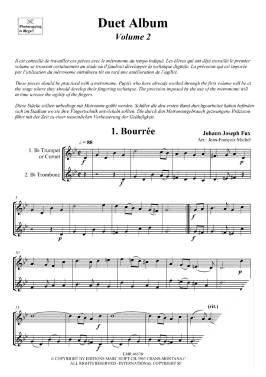 Duet Album Vol. 2 Cornet scores gallery preview page 3