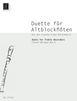 Book cover for Duets For Recorders, Vol. 2, F