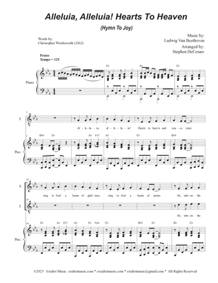 Alleluia, Alleluia! Hearts To Heaven (2-part choir - (Soprano and Tenor)