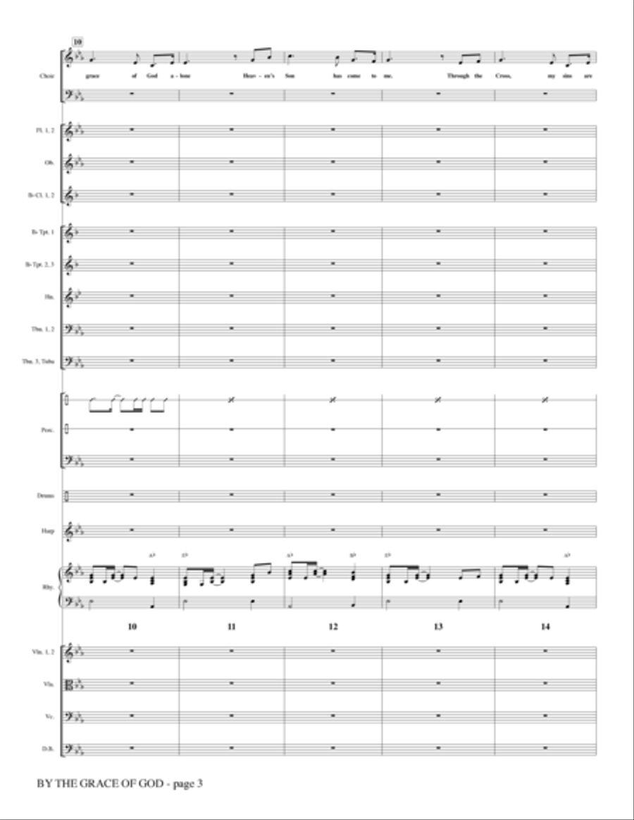 By The Grace Of God - Full Score Choir scores gallery preview page 3