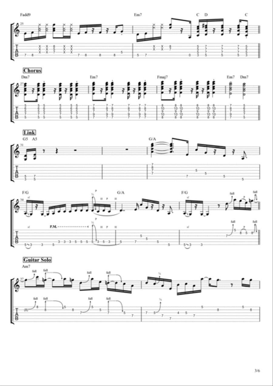 Night By Night Electric Guitar scores gallery preview page 3
