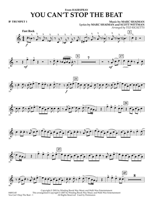 You Can't Stop The Beat (from Hairspray) (arr. Ted Ricketts) - Bb Trumpet 1