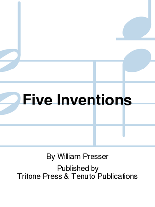 Book cover for Five Inventions for Flute and Tuba