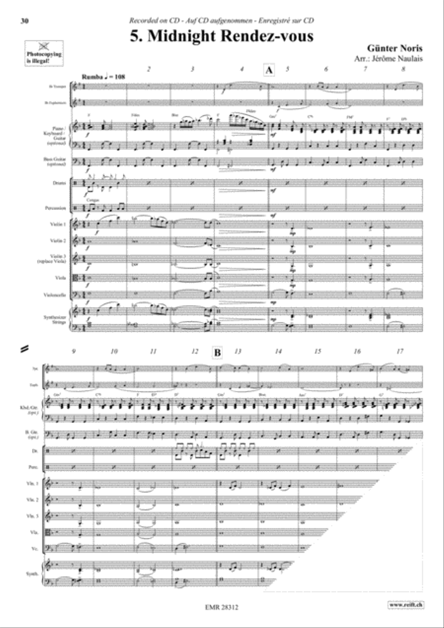 Let's Dance Volume 3 Brass Ensemble scores gallery preview page 7