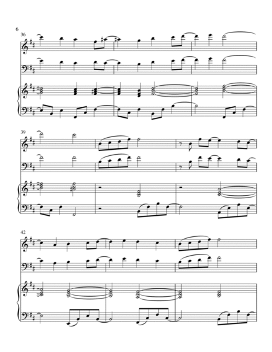Mary, Did You Know? Small Ensemble scores gallery preview page 6
