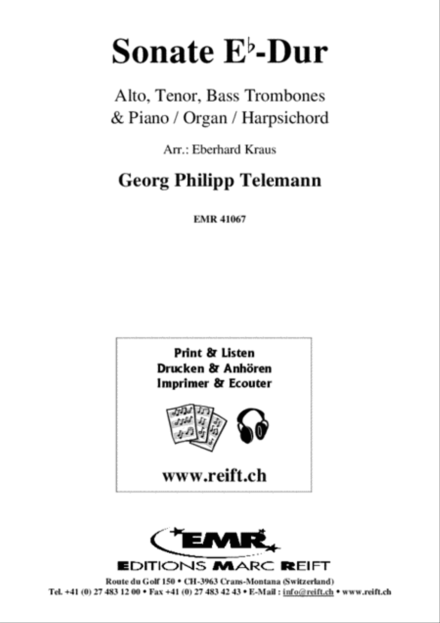 Sonate Eb-Dur Sonate Eb-Dur Trombone scores gallery preview page 2