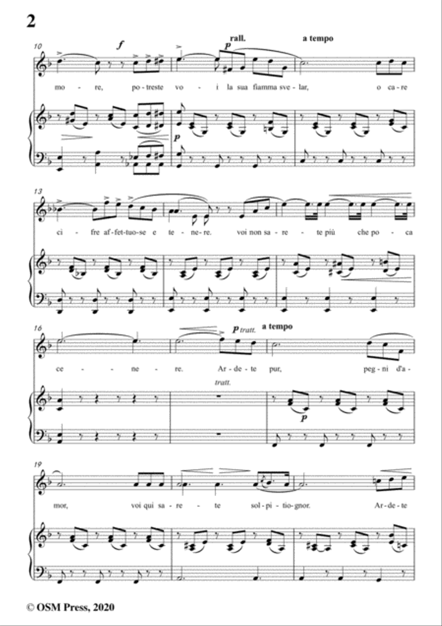 Donizetti-La corrispondenza amorosa,in F Major,for Voice and Piano Voice Solo scores gallery preview page 4