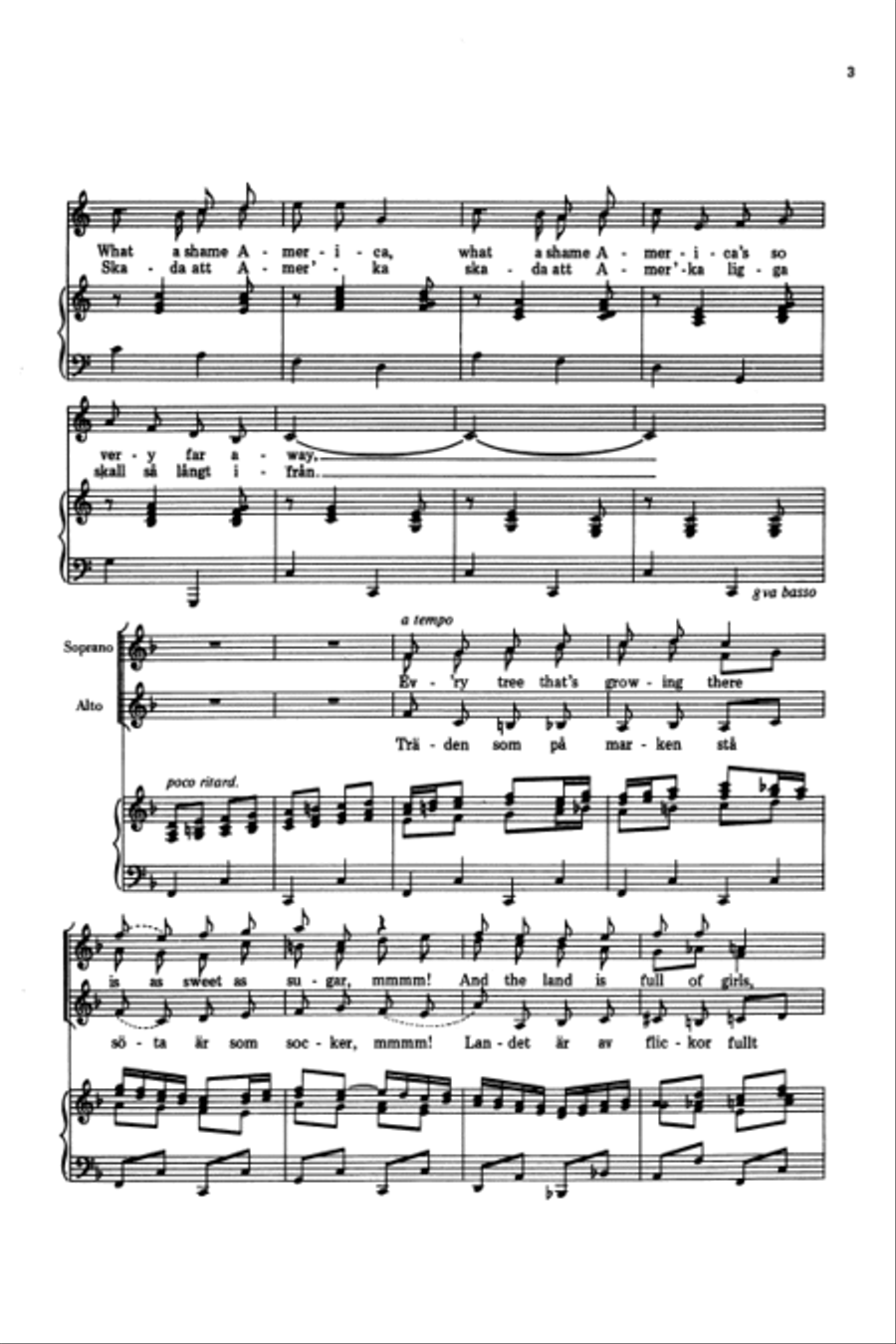 Emigrant Ballads (Rex Emigrantballader) 4-Part scores gallery preview page 3